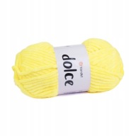 100g Polyesterová priadza YarnArt Dolce žltá 851