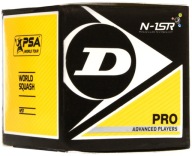 Squashová loptička DUNLOP Pro - 2 žlté bodky