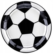FUTBALOVÉ papierové taniere k narodeninám, 18 cm