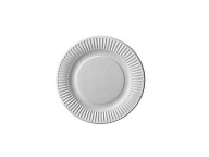 Biele papierové taniere 18cm 8 ks