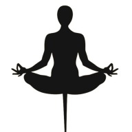 Meditácia Joga Lotosový kvet Pozícia na jogu Topper Black Plexi