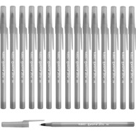 15 ks x BIC Round Stic Classic guľôčkové pero 1,0 mm, čierne
