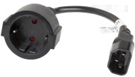Napájací kábel IEC adaptér Adaptér 320 C14 20cm SCHUKO UPS zásuvka