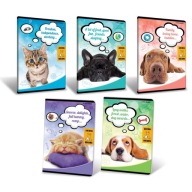 NOTEBOOK A5 32K LI PODW TOP ANIMAL 10ks, mix vzorov