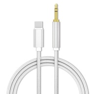 USB-C 3.1 na jack 3,5 mm aux audio kábel 1M nylon