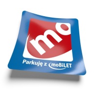 moBiLET parkovacia nálepka na čelné sklo, 5 cm