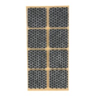 Protišmykové plstené podložky pod nábytok, sivé stoličky, 38x38mm, 8 ks