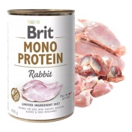 BRIT MONO Protein Mokré krmivo pre psov Králik 400g