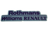NÁLEPKA F1 FORMULA 1 RENAULT WILLIAMS ROTHMANS 7,4 x 2,1 cm