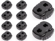 LINE STOPPER KONCOVÁ SVORKA ČIERNA 3mm - 10 ks