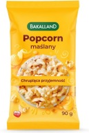 Bakalland maslový popcorn do mikrovlnnej rúry 90g, lahodný snack