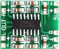 2x3W 5V PAM8403 stereo zosilňovač bez regulácie