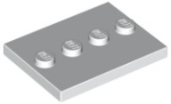 LEGO 88646 17836 TANIER 3x4 BIELY STOJAN (2g)
