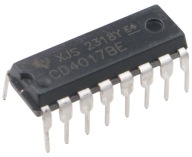 CD4017B Johnson desiatkové počítadlo DIP16 /1910