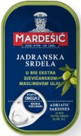 Chorvátske sardinky v bio olivovom oleji 90g