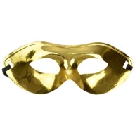 Benátska MASKA METALICKÝ zlatý OUTFIT kostým KARNEVAL
