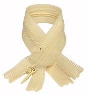 Pevný slamený zips, 22 cm