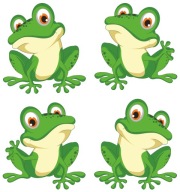 NÁLEPKY NA OKIENKO, ZRKADLO, ŽABKA, ŽABKA