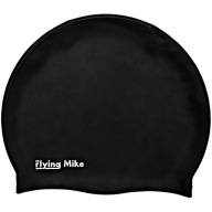 Čierna silikónová plavecká čiapka Flying Mike