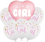 Ide o pôrodné balóny pre dievčatko Baby Shower 6 ks