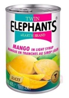 Plátky manga v sirupe 425g Twin Elephants