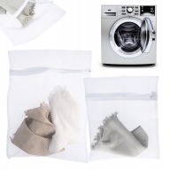 LAUNDRY BAG, sieťované vrecko na bielizeň so zipsom, sada 2 ks.