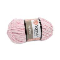 100g YarnArt Velúrová polyesterová priadza, ružová 854