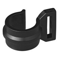 SVORKA NA NAPÁJANIE POPRUHU NA RÚRU 20-25 MM, ČIERNA