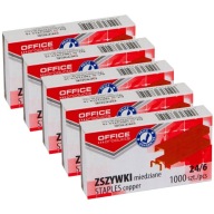 Štandardné medené sponky 24/6 5000 kusov