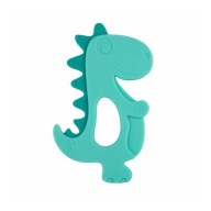 CANPOL BABIES Silikónové hryzátko, tyrkysový dinosaurus