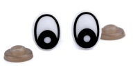 Oči pre hračky maskota 12x16 mm - 1 pár
