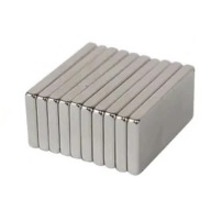 Plochý neodýmový magnet 8x4x2 10ks, silný magnézium