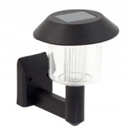 NÁSTENNÁ LAMPA SOLÁRNA ZÁHRADNÁ LAMPA LED NÁSTENNÁ LAMPA PLOT SCHODY ČIERNA ZD51