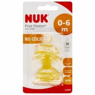 NUK LATEX FĽAŠOVÝ CUVNÍK 0-6m M PRVÁ VOĽBA 2 ks.