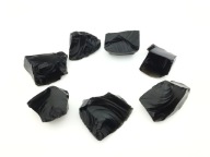 prírodný čierny obsidián, surová hrudka, 4-5 cm