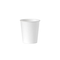 PAPIEROVÝ POHÁR NA VODU | 100 ml | 100 kusov | Biela | Ekologické