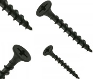 SKRUTKY DO DREVA ČIERNE FOSFATOVANÉ 3,5x35mm 1KG 550ks CE