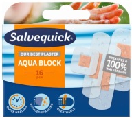 SALVEQUICK AQUA BLOCK vodeodolné náplasti 16 ks.