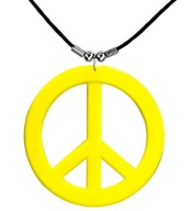 NÁHRDELNÍK S PRÍVESKOM PACIFIC, YELLOW HIPPY, 70. roky 20. storočia