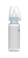 NIP Štandardná fľaša 250 ml, chlapec, 0-6m, M silikónový cumlík
