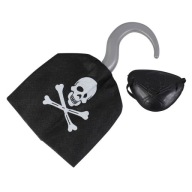HÁČIK + NÁPLATA NA OČI PIRATE CAPTAIN HOOK