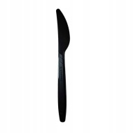 Plastové nože hrubý čierny pevný príbor LUX 17,8 cm 100 kusov