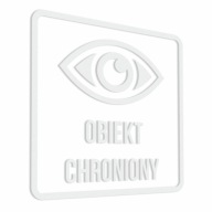 Nálepka - Chránený objekt 10x10