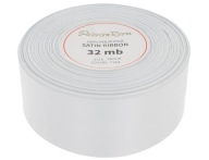 Ozdobná saténová stuha 38mm 32mb strieborná