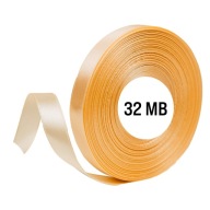 Saténová stuha Mandľová stuha rolka 12mm 32m Na ozdobu