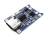 Nabíjačka článkov 18650 TP4056, ochrana USB-C