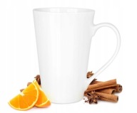 Veľký biely porcelánový hrnček na čaj, kávu, porcelán, 500ml, 0,5l