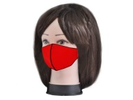 DVOJVRSTVÁ SLIM ČERVENÁ MASKA M/L