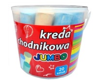 JUMBO ROAD CHALK OP. 20 kusov vo veľkom, hrubom vedre na dlažbu