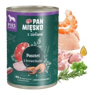 PAN MEAT with Herbs mokré krmivo pre psov Paštéta z kreviet 400g